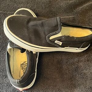 Vans  women Classic Black Slip-On Loafers 7.5